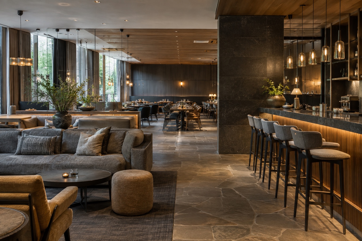 Otel lobi mobilyaları ve ortak alan ekipmanları